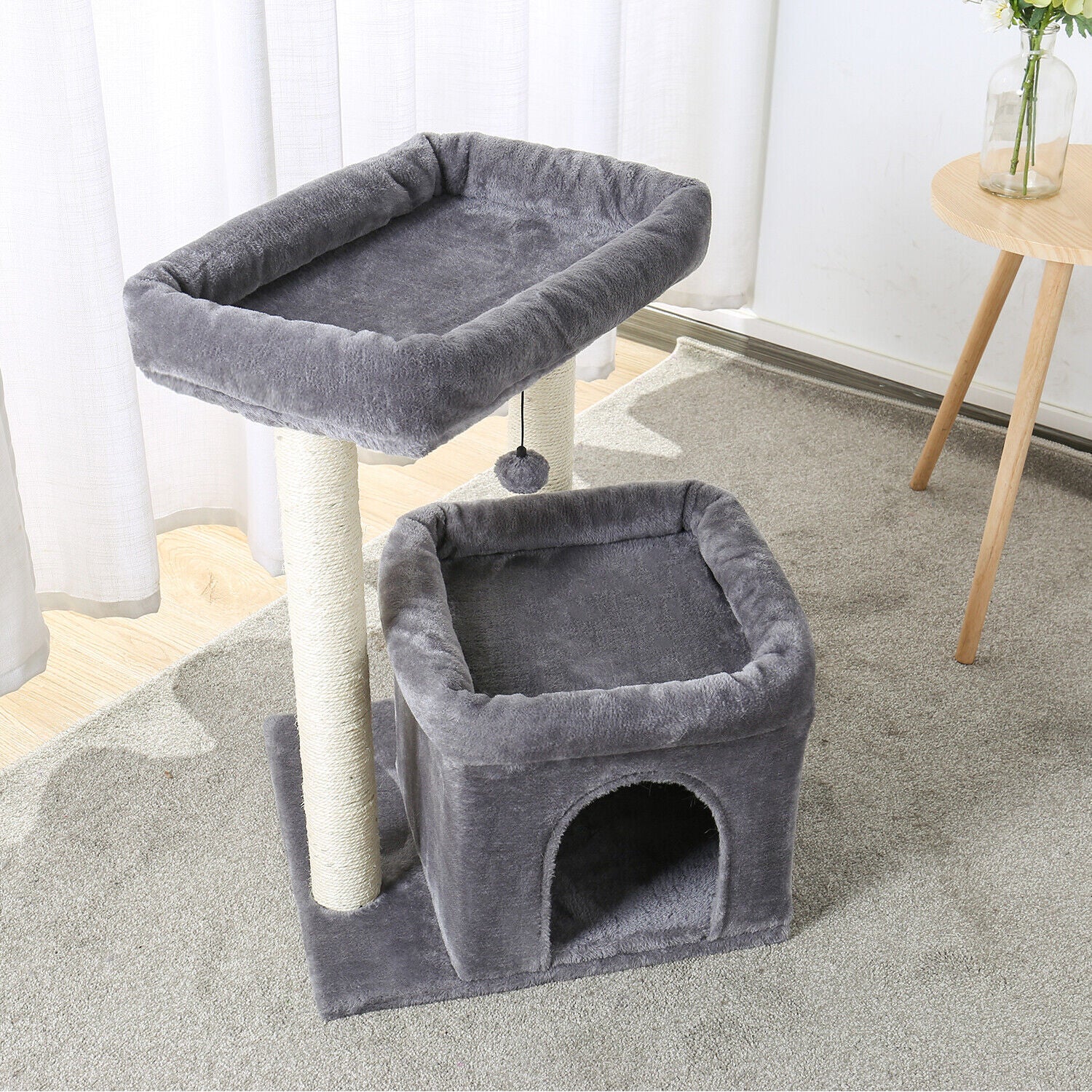 NEW Cat Tree Scratching Post Cats Tower House Scratcher Bed Kitten Toys AU