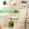 Fully Wrapped Posts Cute Cat Tree for Indoor Cats Cat Condo Furniture