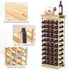10-tierSolid Wood 40 Bottles Modular Wine Rack Wine Bottle Holder