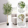 2-Pack 1.85M Artificial Olive Tree Tall Faux Potted Olive Plants