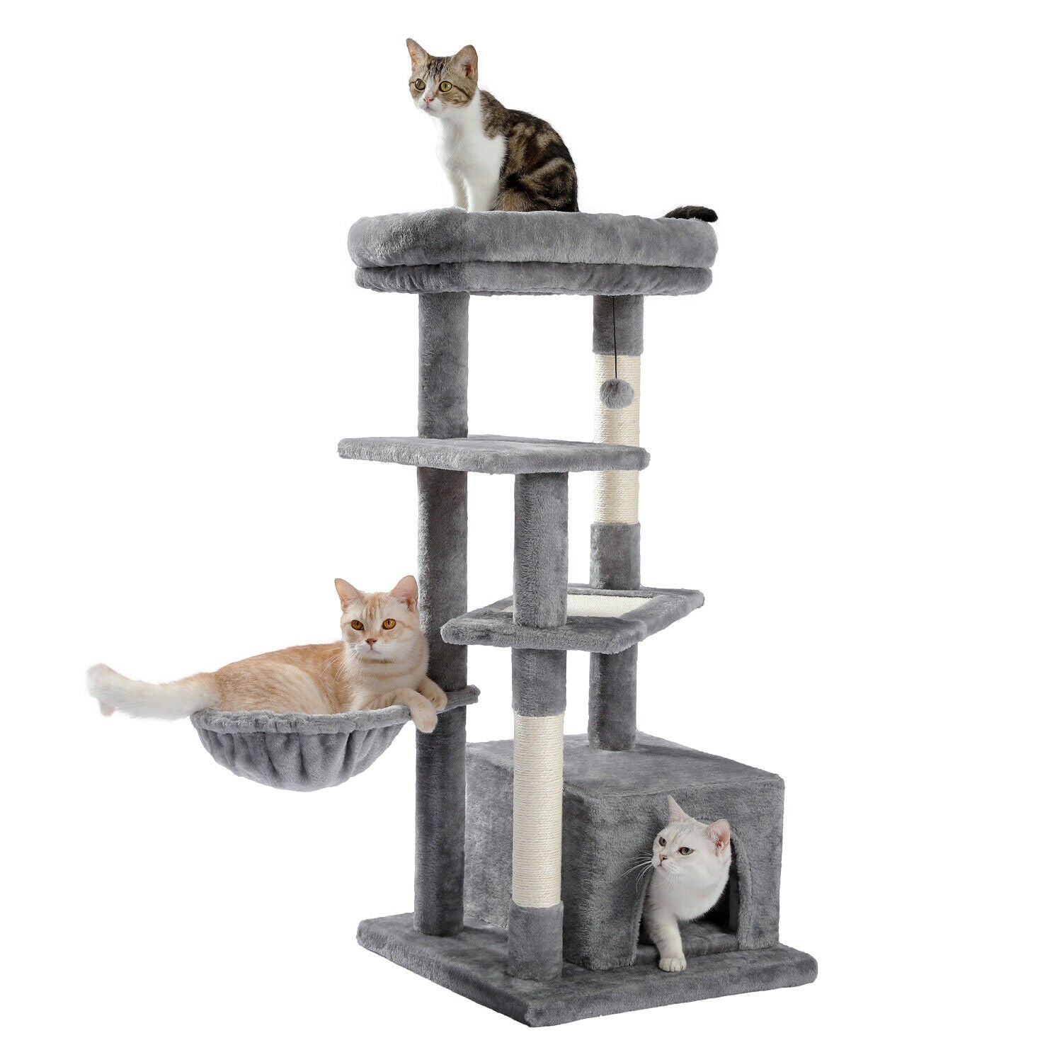 112cm Cat Tree Scratching Post Tower Condo Scratchers Kitten Furniture