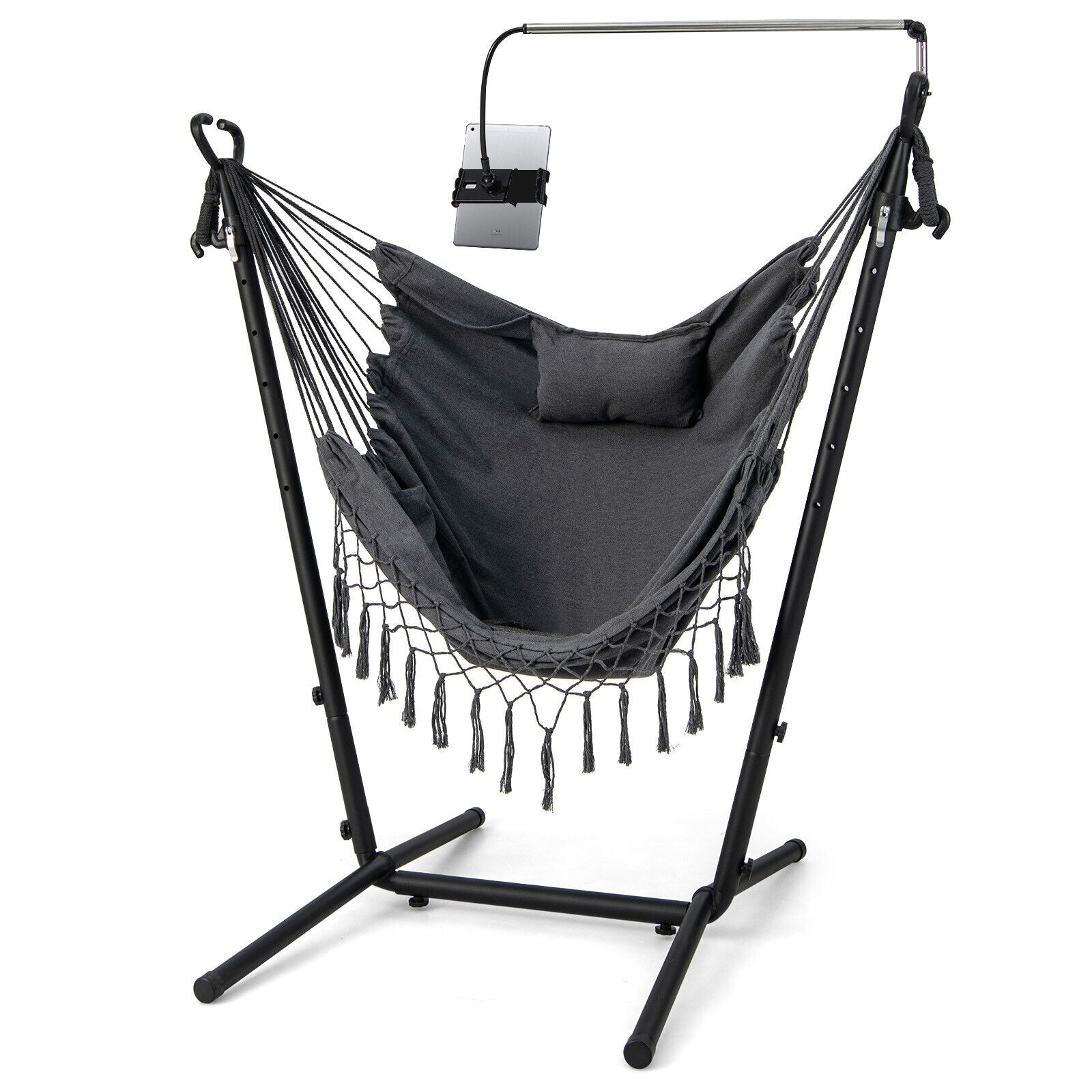 Height Adjustable Hanging Chair Hammock Chair with Stand