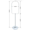 160cm Metal Bird Cage Hanger Stand Tube Frame Canary Cages White