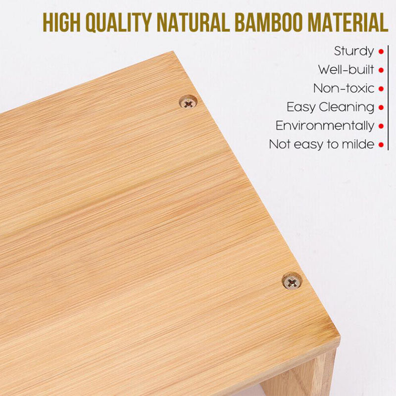 DIY Adjustable Bamboo Table Flower Pots Organizer
