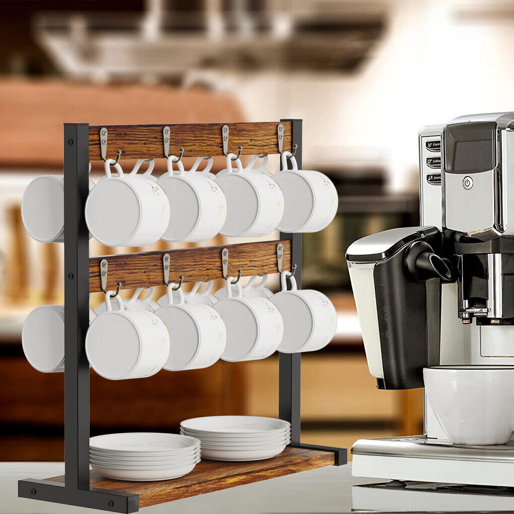 Large Coffee Mug Holder Rack Stand Kitchen Organizer