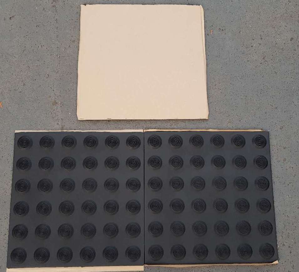5pcs Peel & Stick Tactile Indicator ground surface Self Adhesive Pad Black Yellow Grey Ivory Colors Available