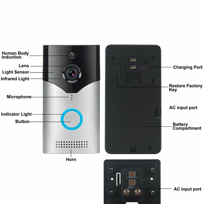 720P Two-Way Smart Wireless WiFi Doorbell