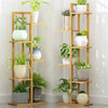 6/7 Pot Bamboo Flower Shelf Rack Plant Stand