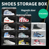 6PCS Magnetic Sneaker Display Case Shoe Storage Organizer Black
