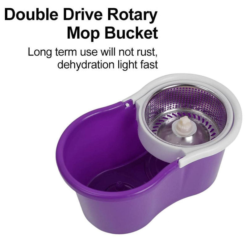 Stainless Steel 360° Spin Mop Bucket Set