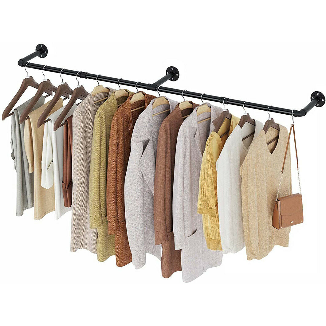 Wall Mounted Clothes Rack Garment Rack Hanging
