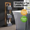 3 Tier Bathroom Storage Shelf Wooden Cabinet Toilet Organizer Holder
