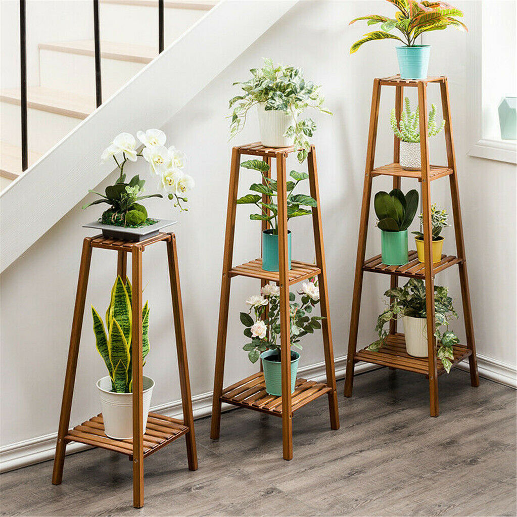 Indoor Plant Stand Flower Shelf Corner Florist Display Rack