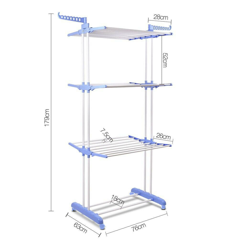 6 Tiers Foldable Garment Hanger Clothes Drying Rack