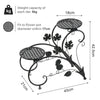 2PCS Metal Round Potted Plant Stands Rack