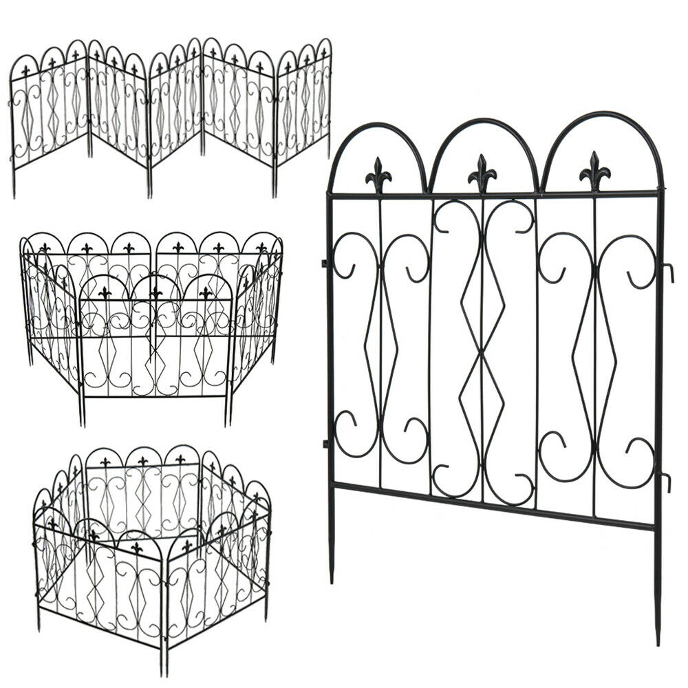 5PCS Metal Garden Fence Interlocking