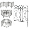 5PCS Metal Garden Fence Interlocking
