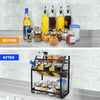Seasoning Spice Bottle Rack Shelf Storage Stand Kitchen Cabinet Organizer Holder