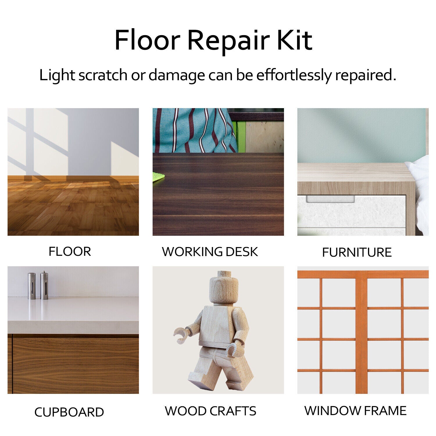 Laminate Floor Repair Kit Furniture Scratch Fix Wax System