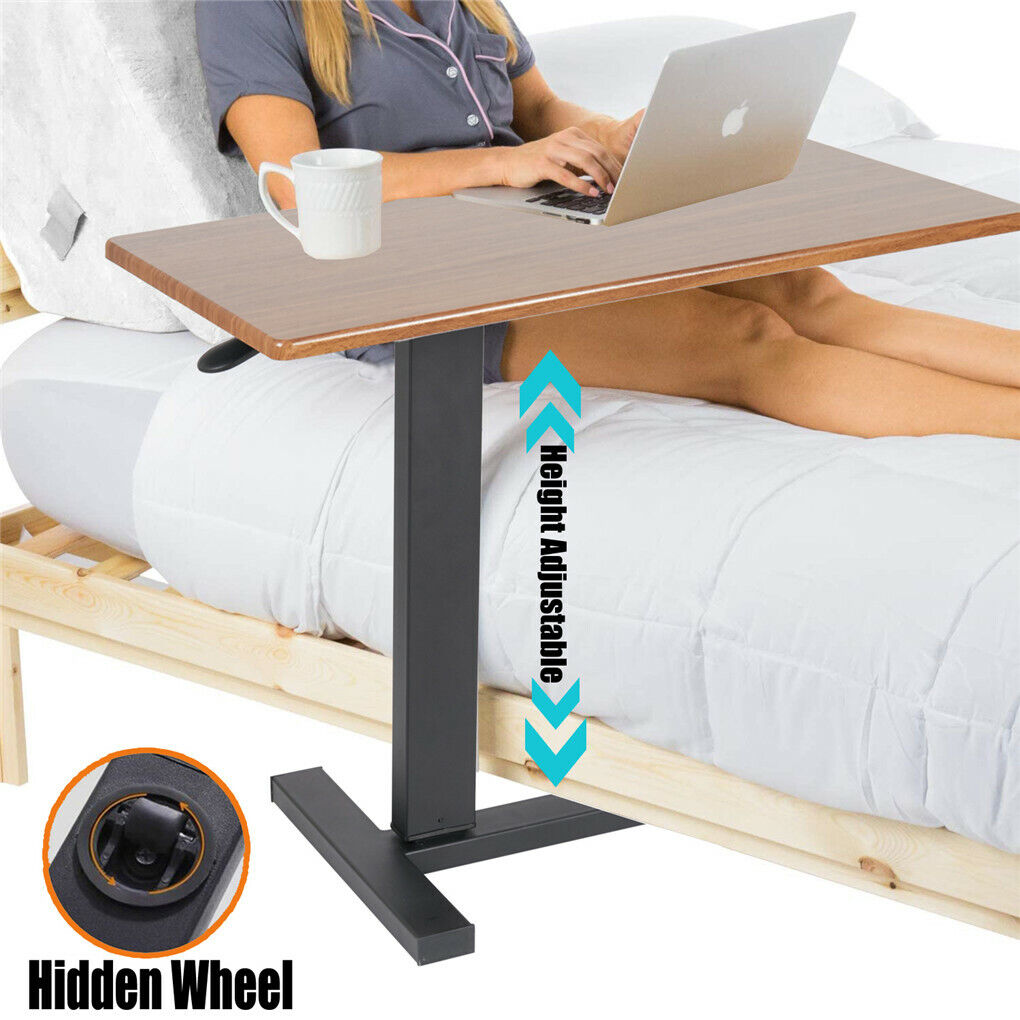 C-Shaped Adjustable Overbed Bedside Table