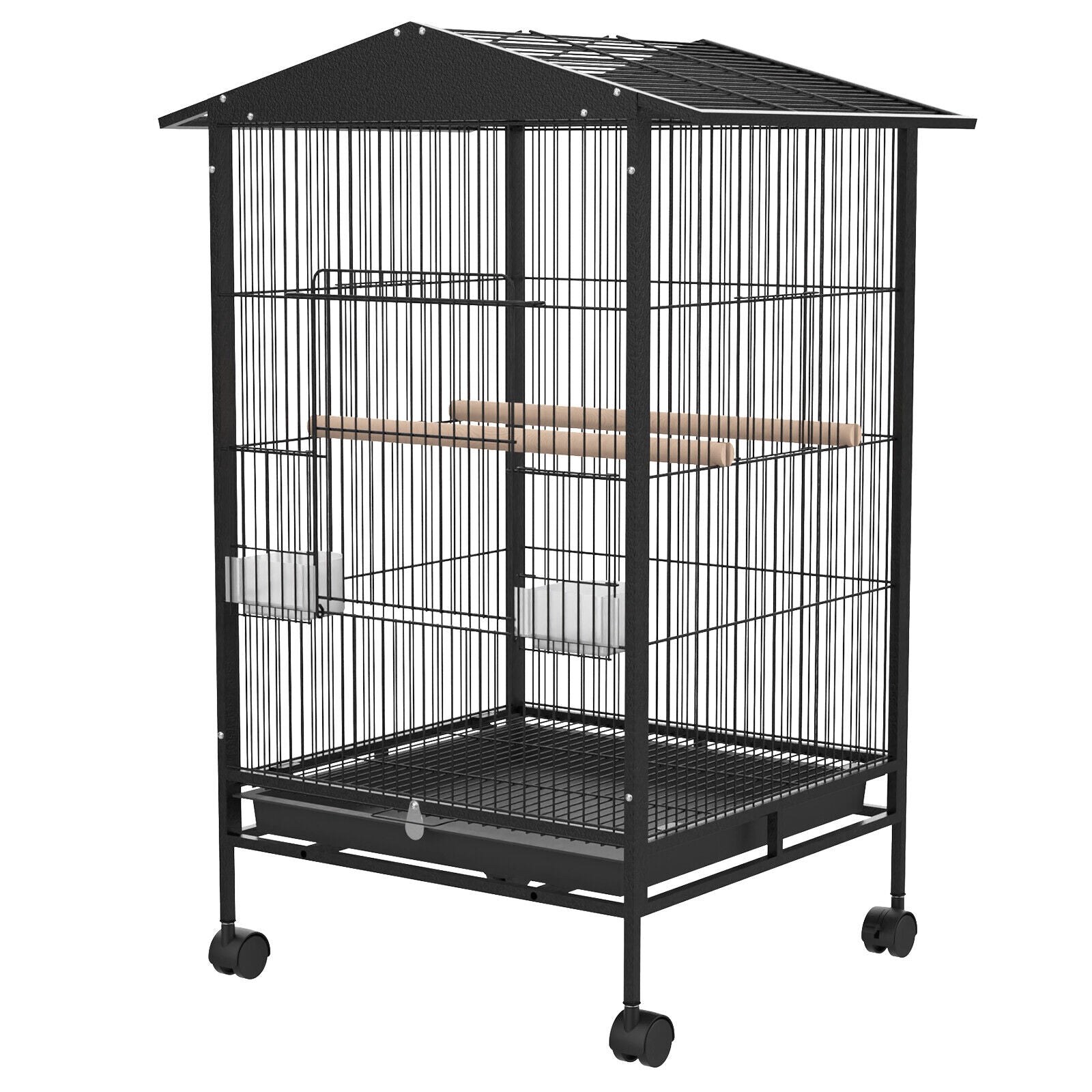 A closer look at Macaw Bird Cage With Permanent Wheels