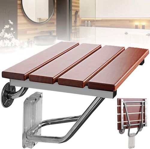 Foldable Shower Bath Seats Bench Wall-Mounted Bathroom Chair For Elderly Disabled Stool