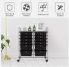 12 Drawers Rolling Storage Cart Paper Organizer Trolley