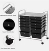 12 Drawers Rolling Storage Cart Paper Organizer Trolley