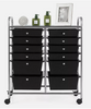 12 Drawers Rolling Storage Cart Paper Organizer Trolley