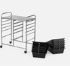 12 Drawers Rolling Storage Cart Paper Organizer Trolley