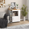 Kitchen Trolley Cart Rolling Kitchen Island With Storage and Towel Rack