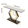 120cm Modern Luxury Marble Entry Console Table Hallway Accent Table- White