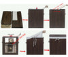 Bamboo Laundry Hamper Basket Clothes Storage - Dark Brown