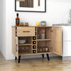 Heavy Duty 2-Door Wine Bar Cabinet Kitchen Sideboard Buffet