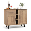 Heavy Duty 2-Door Wine Bar Cabinet Kitchen Sideboard Buffet