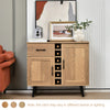 Heavy Duty 2-Door Wine Bar Cabinet Kitchen Sideboard Buffet
