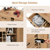 Heavy Duty 2-Door Wine Bar Cabinet Kitchen Sideboard Buffet