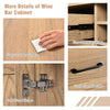 Heavy Duty 2-Door Wine Bar Cabinet Kitchen Sideboard Buffet