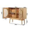 Sideboard Cabinet Buffet Rattan Cupboard Hallway
