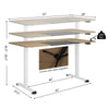 140cm Electric Standing Desk Height Adjustable Home Office Table- OAK