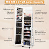 Load image into Gallery viewer, Lockable Standing Jewelry Cabinet Armoire Frameless Organizer with LED Lights and Wheels