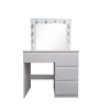 Load image into Gallery viewer, Dressing Table Vanity Set Stool Makeup LEDs Mirror Jewellery Organizer
