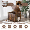 Wooden Flip-Top Cat Litter Box Enclosure With Side Entrance