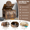 Wooden Flip-Top Cat Litter Box Enclosure With Side Entrance