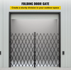 154cm H x 310cm W Double Folding Security Gate Folding Door Gate Scissor Gate