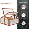 Wooden Cold Frame Portable Garden Greenhouse Plants Flowers Bed