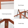 Wooden Cold Frame Portable Garden Greenhouse Plants Flowers Bed