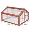 Wooden Cold Frame Portable Garden Greenhouse Plants Flowers Bed