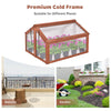 Wooden Cold Frame Portable Garden Greenhouse Plants Flowers Bed