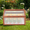 Wooden Cold Frame Portable Garden Greenhouse Plants Flowers Bed